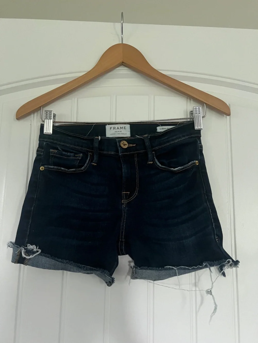 Frame Cut off Jean Shorts Size 26